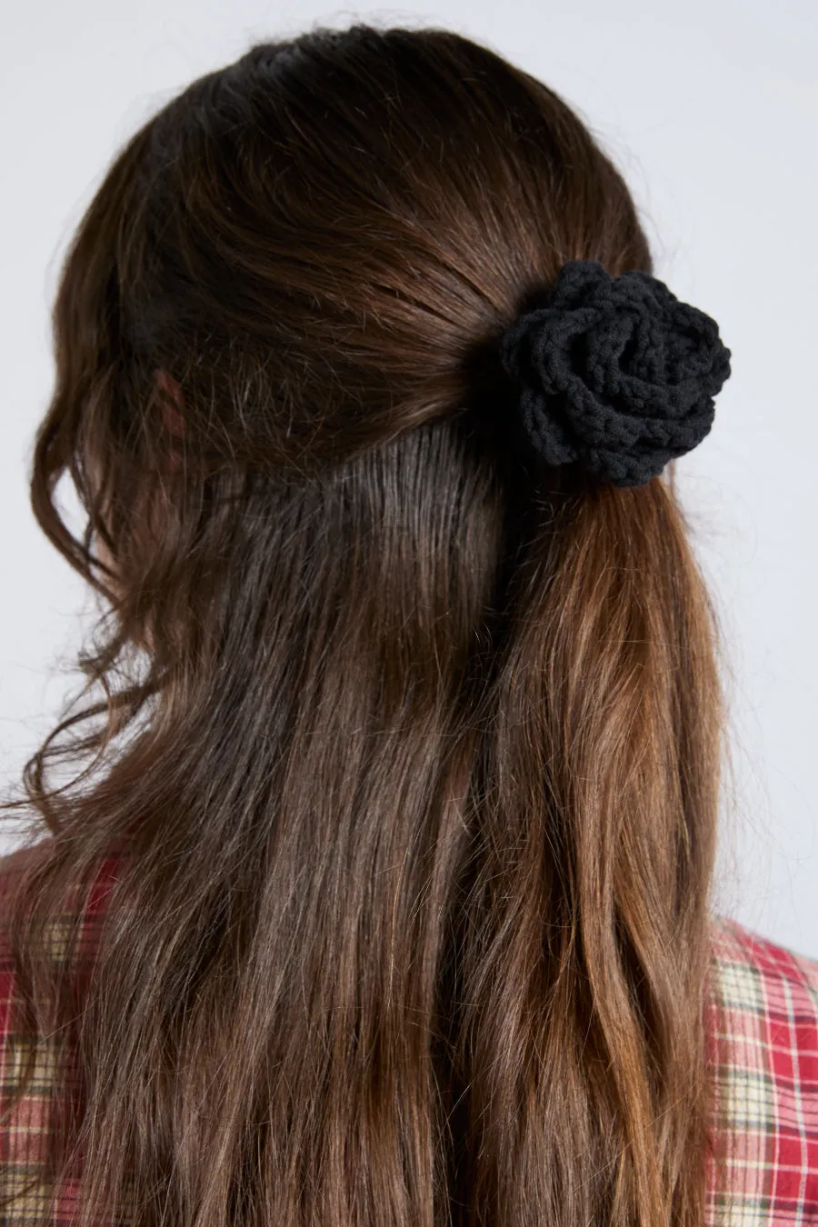 2 pack crochet flower hair bobbles