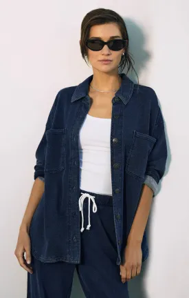 All Day Knit Denim Jacket | Indigo