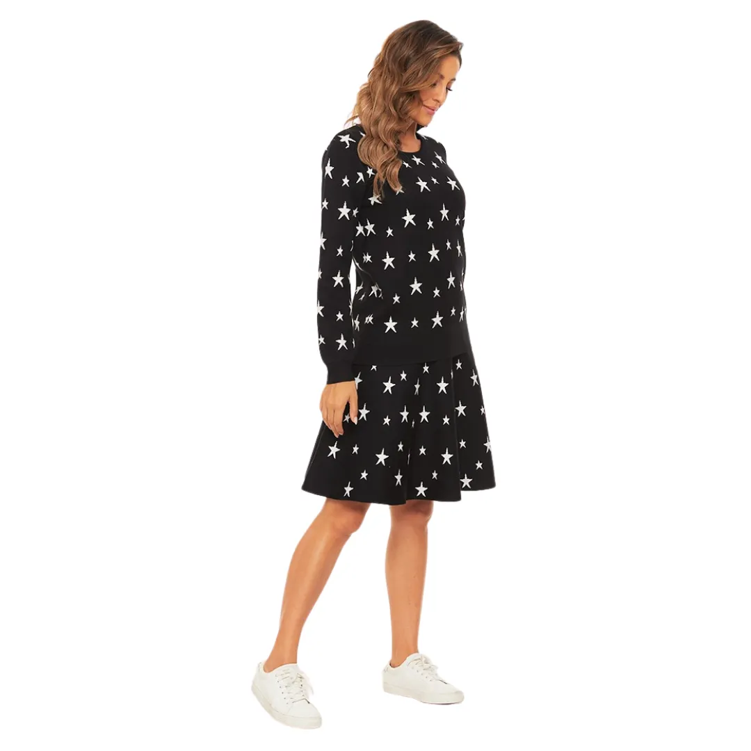 AMAZING MM SKIRT - YEAR ROUND BLACK & WHITE STARS