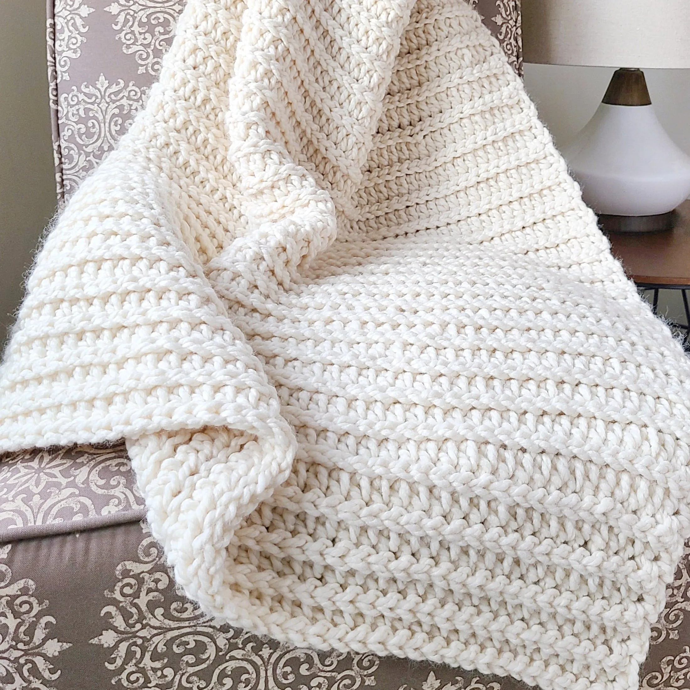 Andy Throw Blanket PDF Crochet Pattern - Digital Download