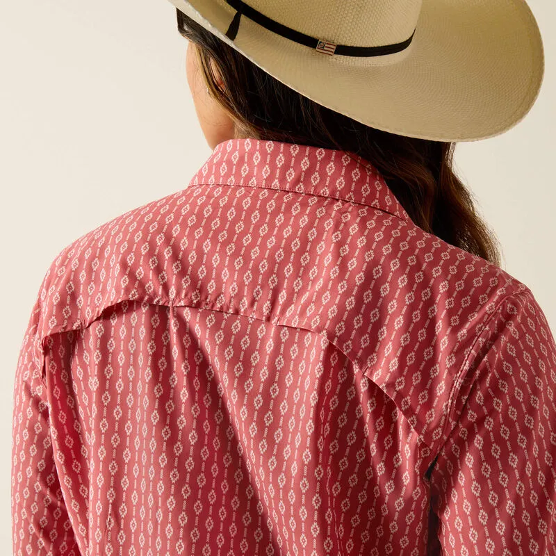 ARIAT LADIES VENTTEK LONG SLEEVE LYLA GEO STRIPE SHIRT STYLE 10051326