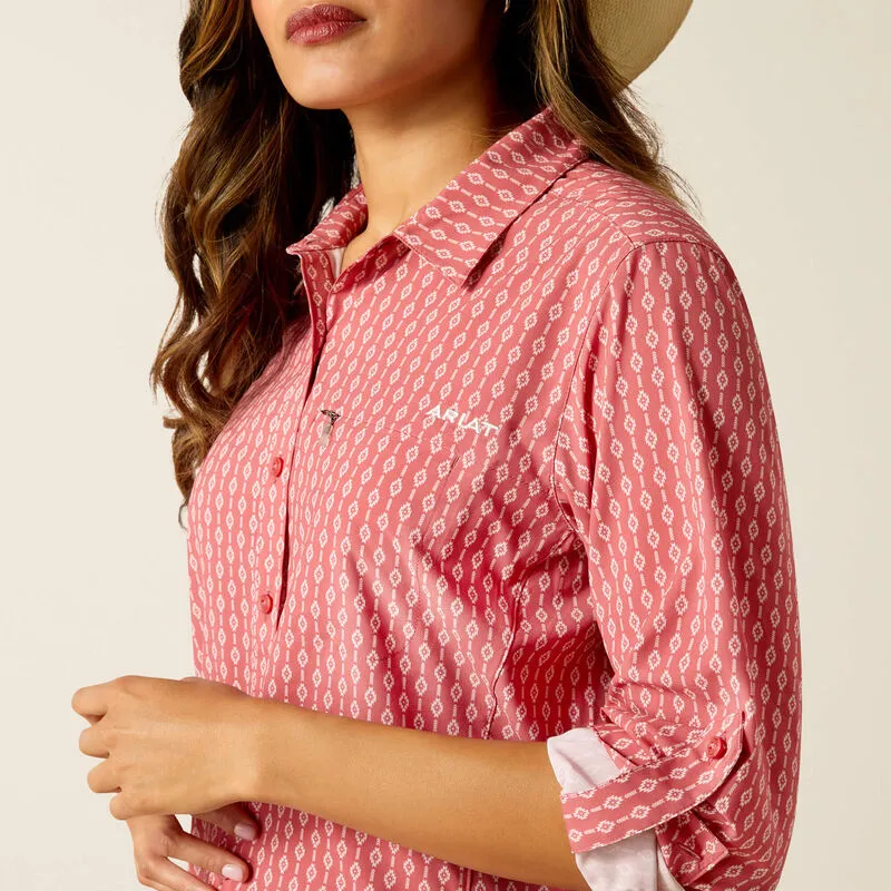 ARIAT LADIES VENTTEK LONG SLEEVE LYLA GEO STRIPE SHIRT STYLE 10051326