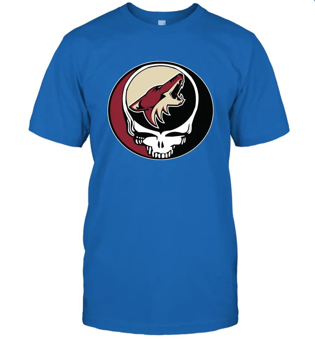 Arizona Coyotes Grateful Dead Steal Your Face Hockey NHL Mens T-Shirt