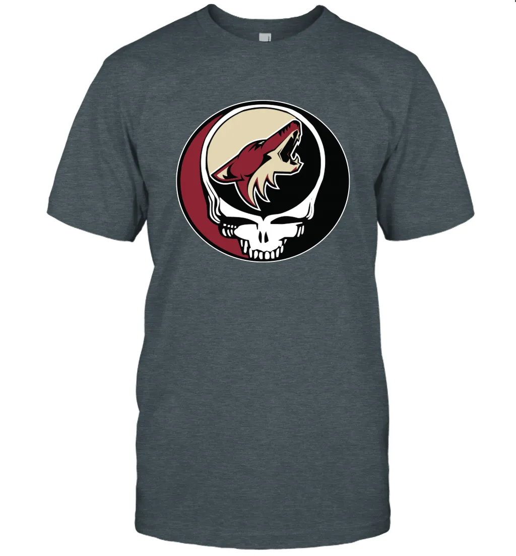 Arizona Coyotes Grateful Dead Steal Your Face Hockey NHL Mens T-Shirt