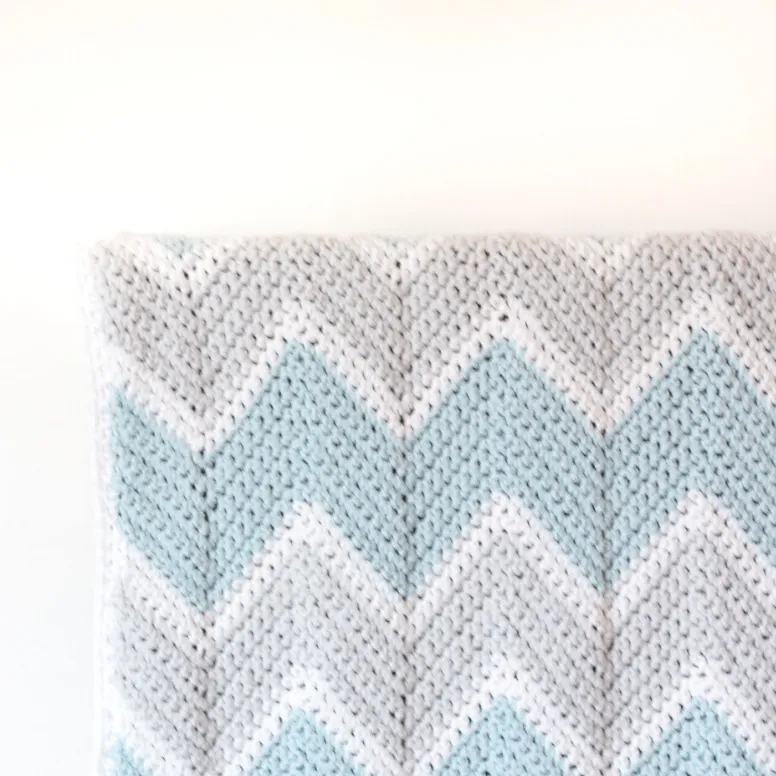 Baby Chevron Blanket PDF Crochet Pattern - Digital Download