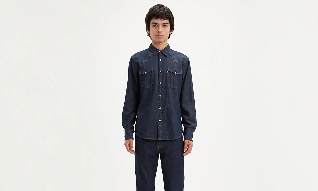 Barstow Western Shirt - Red Cast Rinse