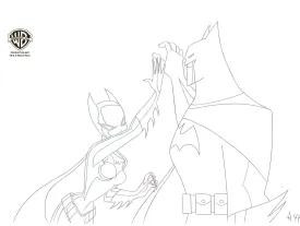Batman, Mystery of the Batwoman Original Production Drawing:  Batwoman and Batman