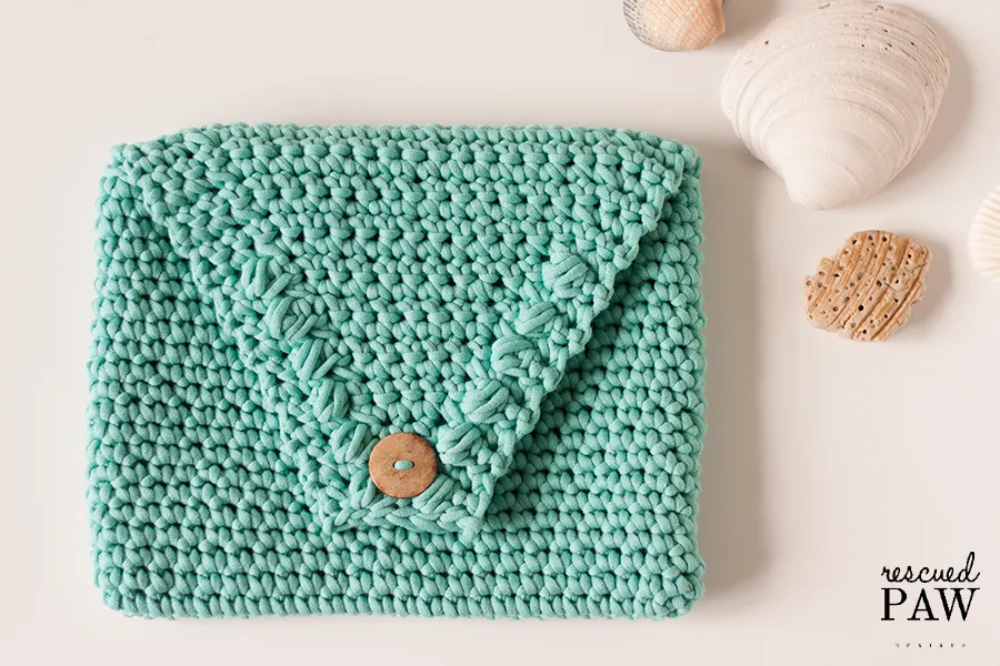 Beach Glass Clutch PDF Crochet Pattern - Digital Download