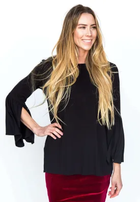 Bell Sleeve Tunic Black