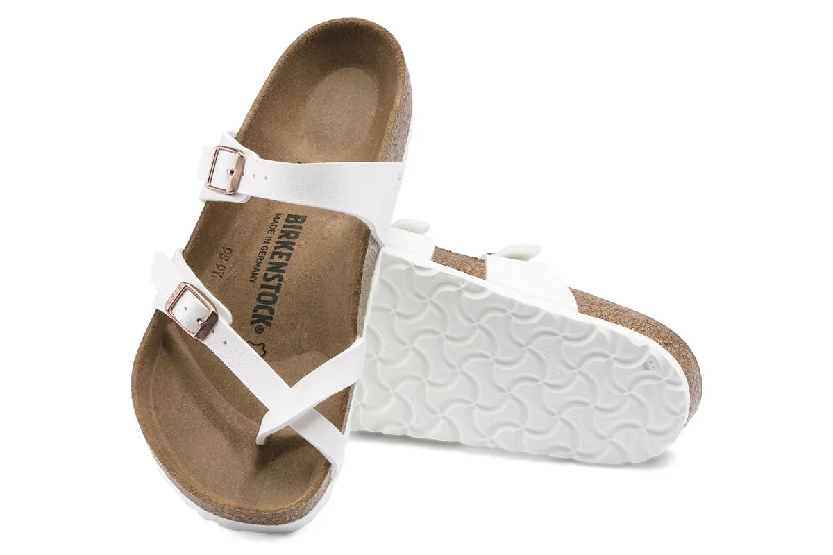 Birkenstock Mayari R White Birko-Flor Womens
