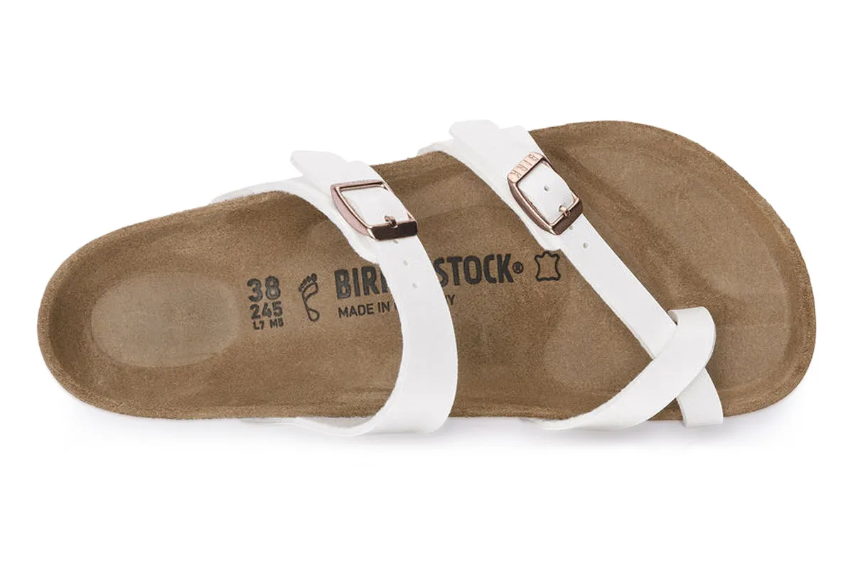 Birkenstock Mayari R White Birko-Flor Womens