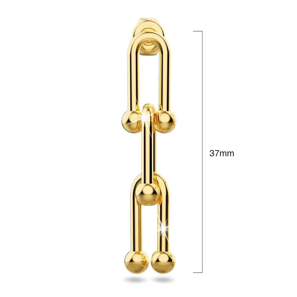 Bitsy Gold Dangle Earrings