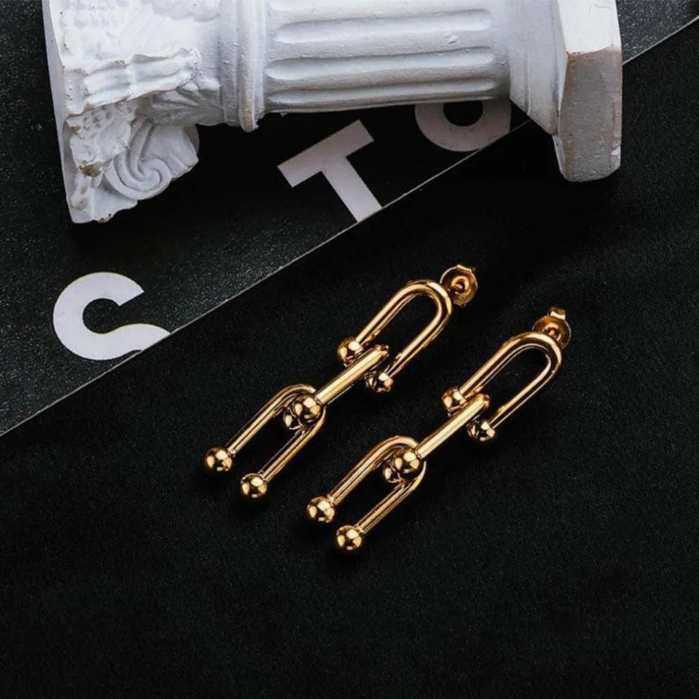 Bitsy Gold Dangle Earrings