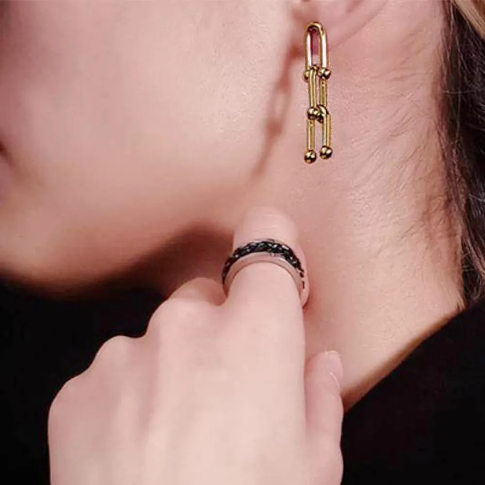Bitsy Gold Dangle Earrings
