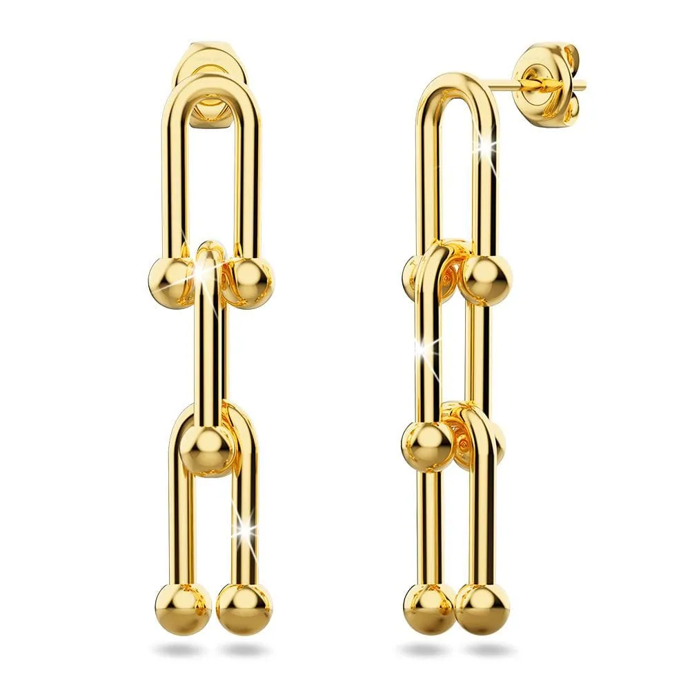 Bitsy Gold Dangle Earrings