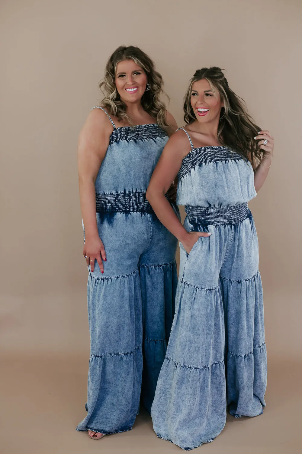 Bliss & Boho Jumpsuit, Blue