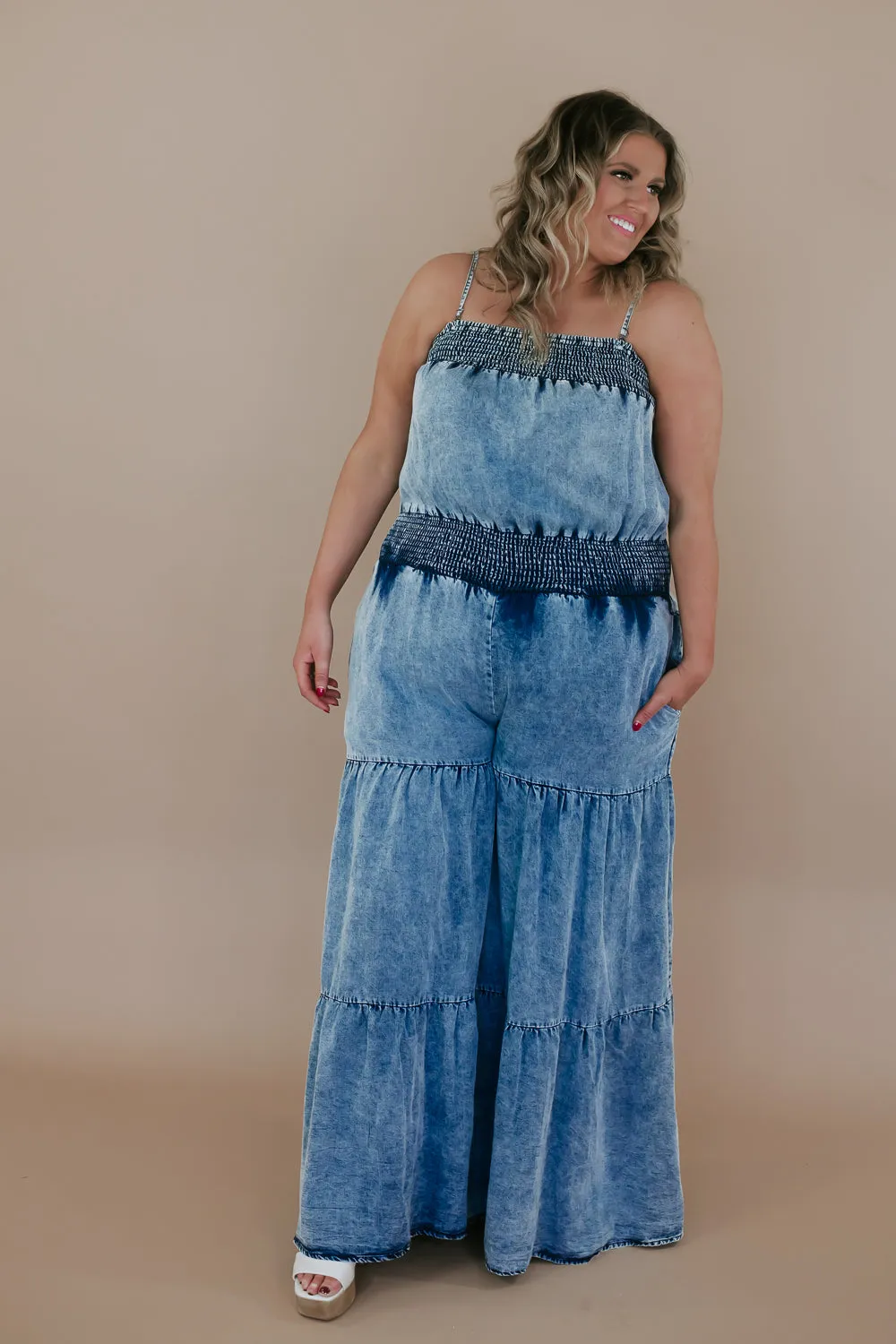 Bliss & Boho Jumpsuit, Blue