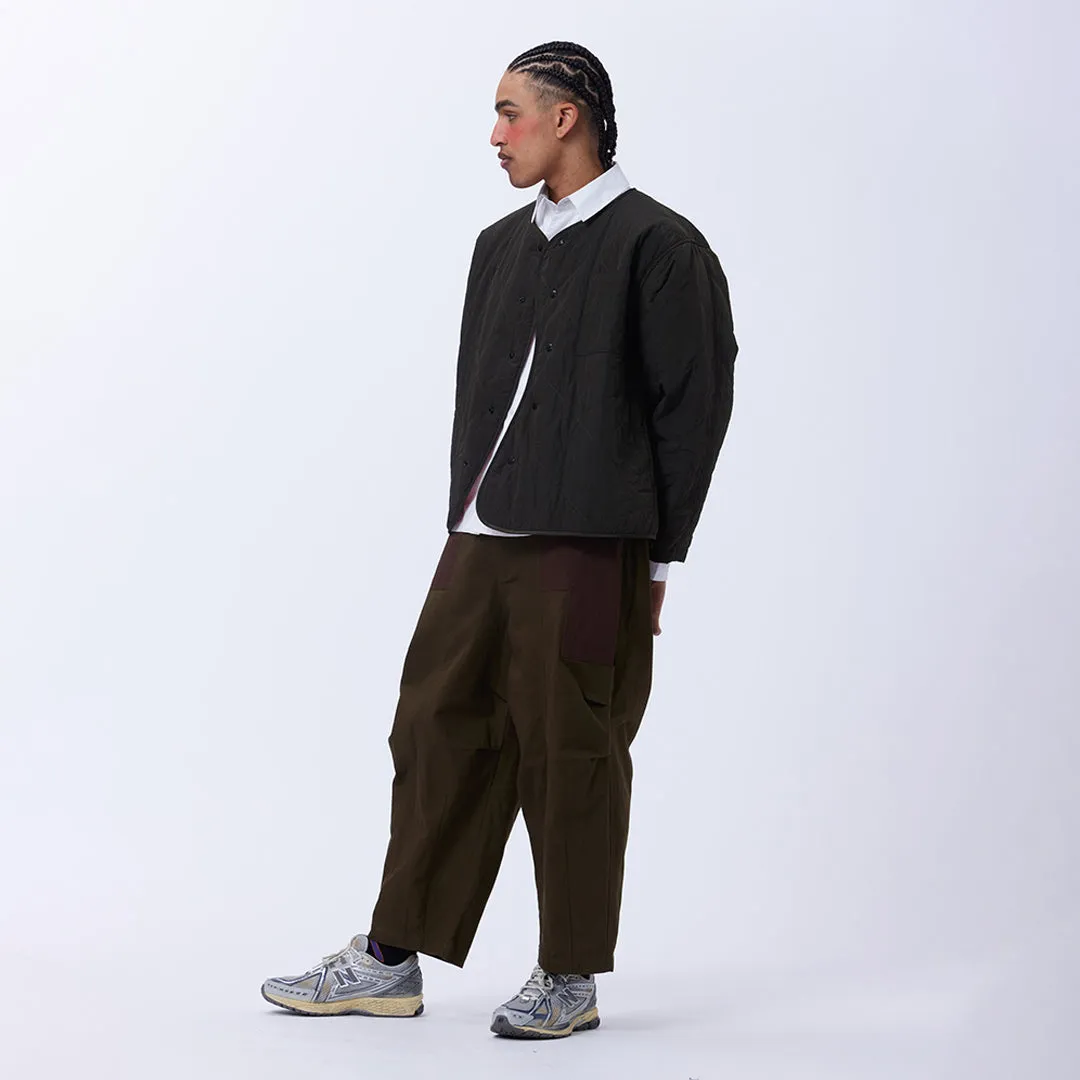 BLUR THE LINES REVERSIBLE LINER JACKET OLIVE