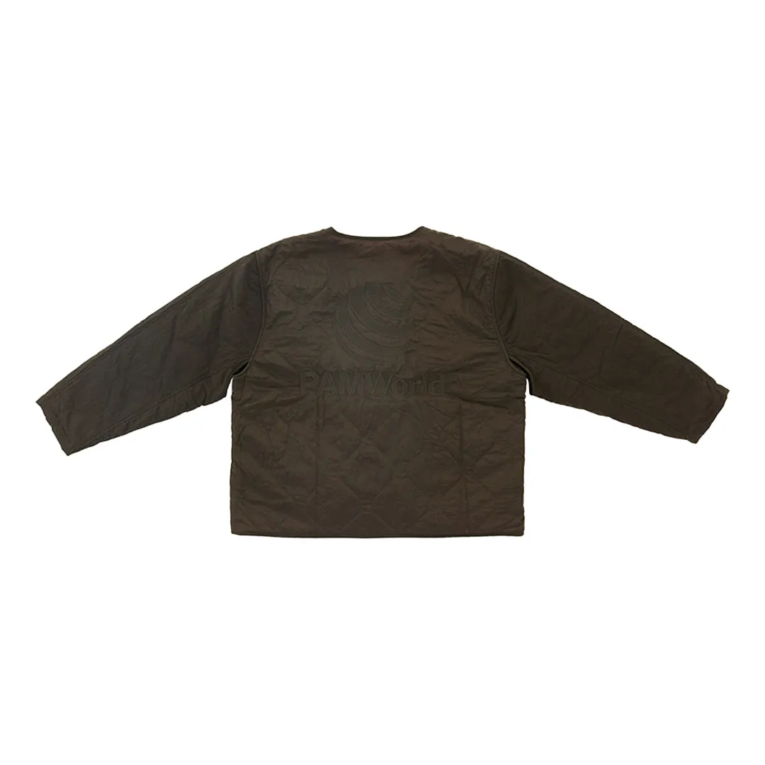 BLUR THE LINES REVERSIBLE LINER JACKET OLIVE