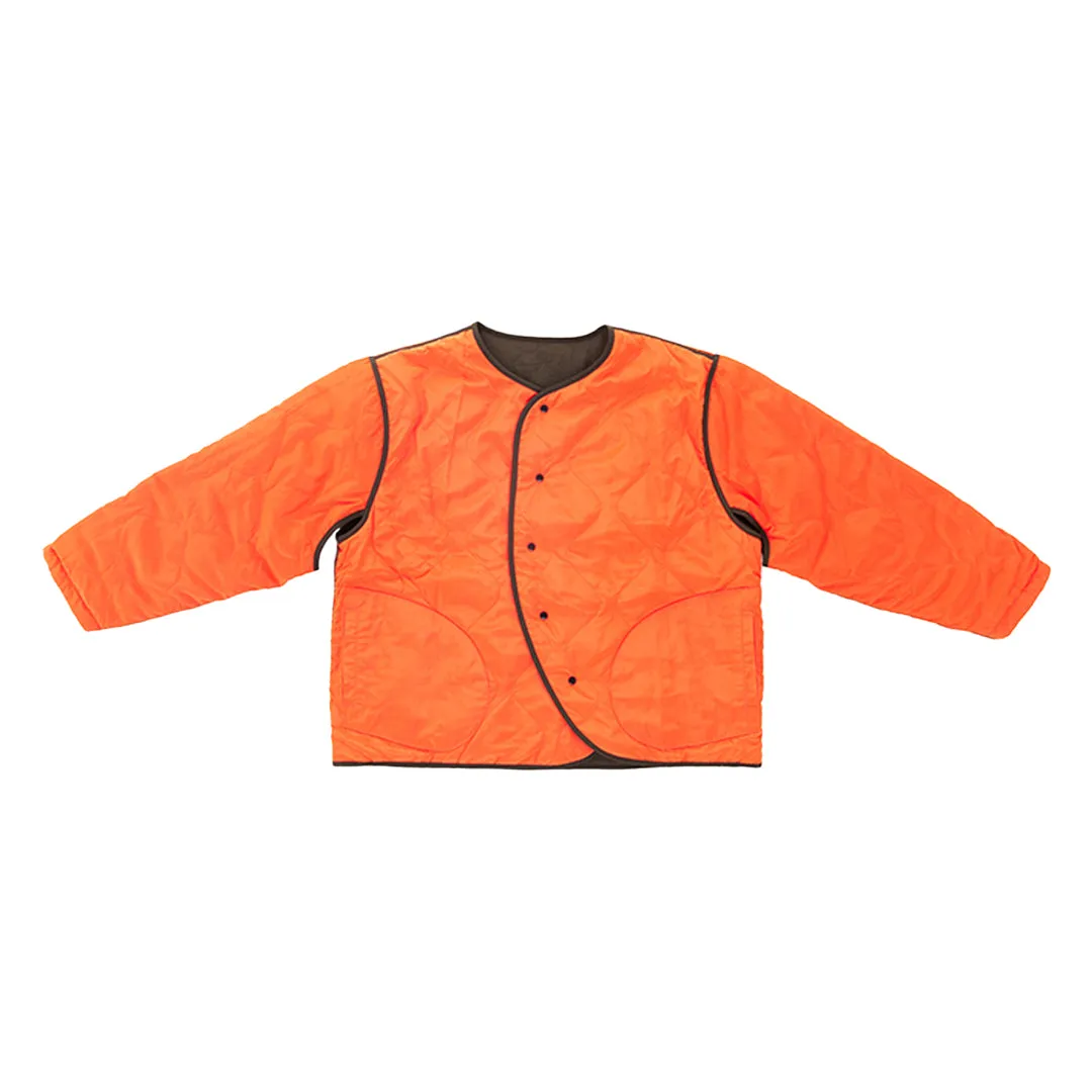 BLUR THE LINES REVERSIBLE LINER JACKET OLIVE