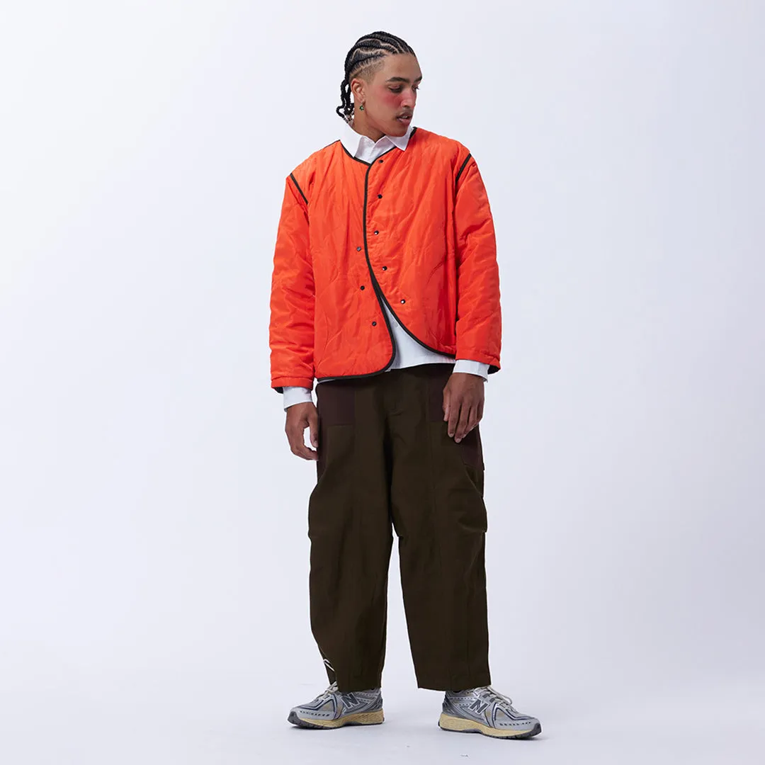 BLUR THE LINES REVERSIBLE LINER JACKET OLIVE
