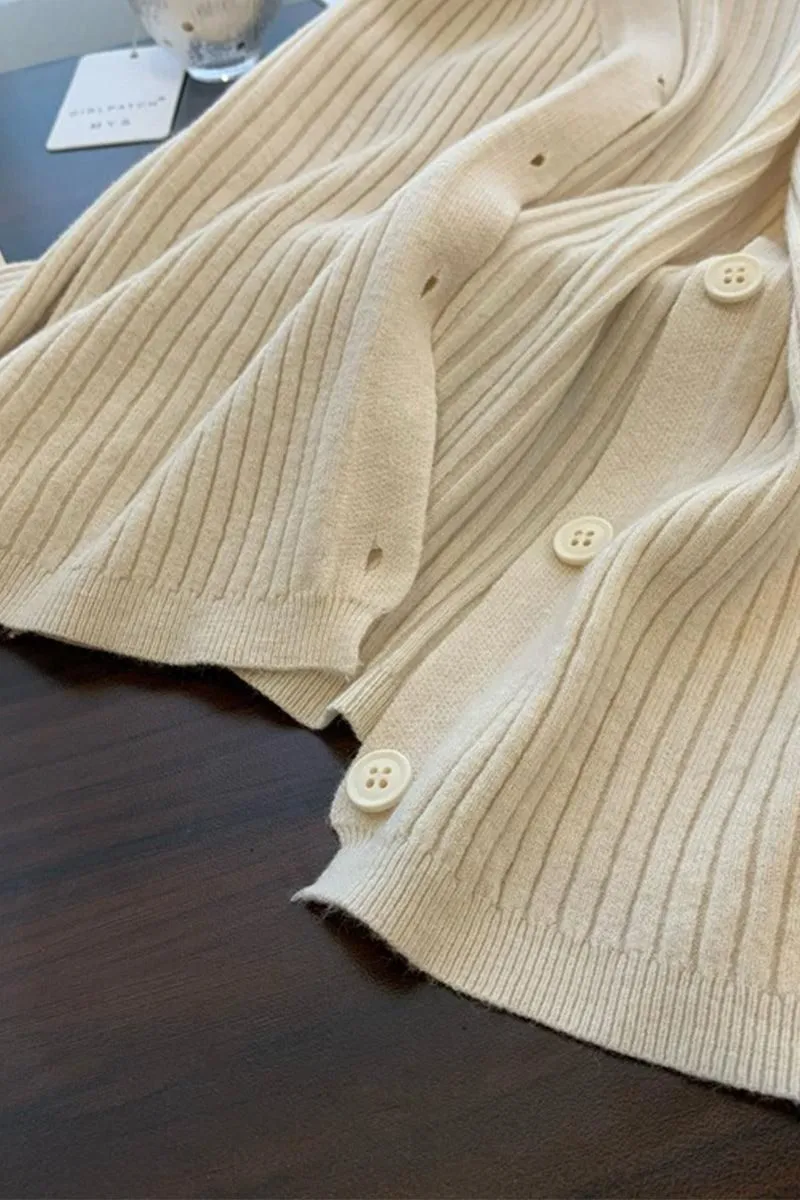 BUTTON DOWN CORDUROY LONG SLEEVE CARDIGAN