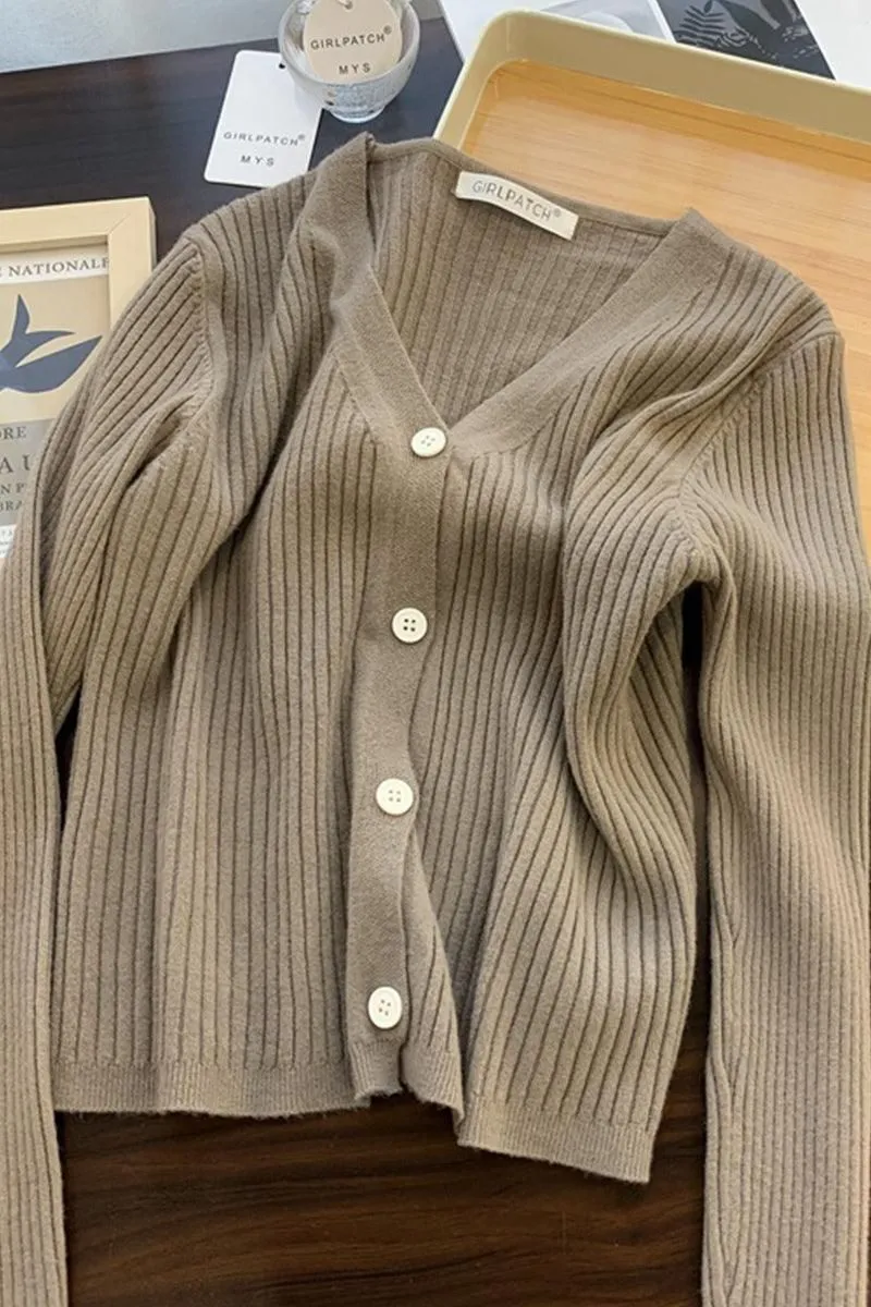 BUTTON DOWN CORDUROY LONG SLEEVE CARDIGAN