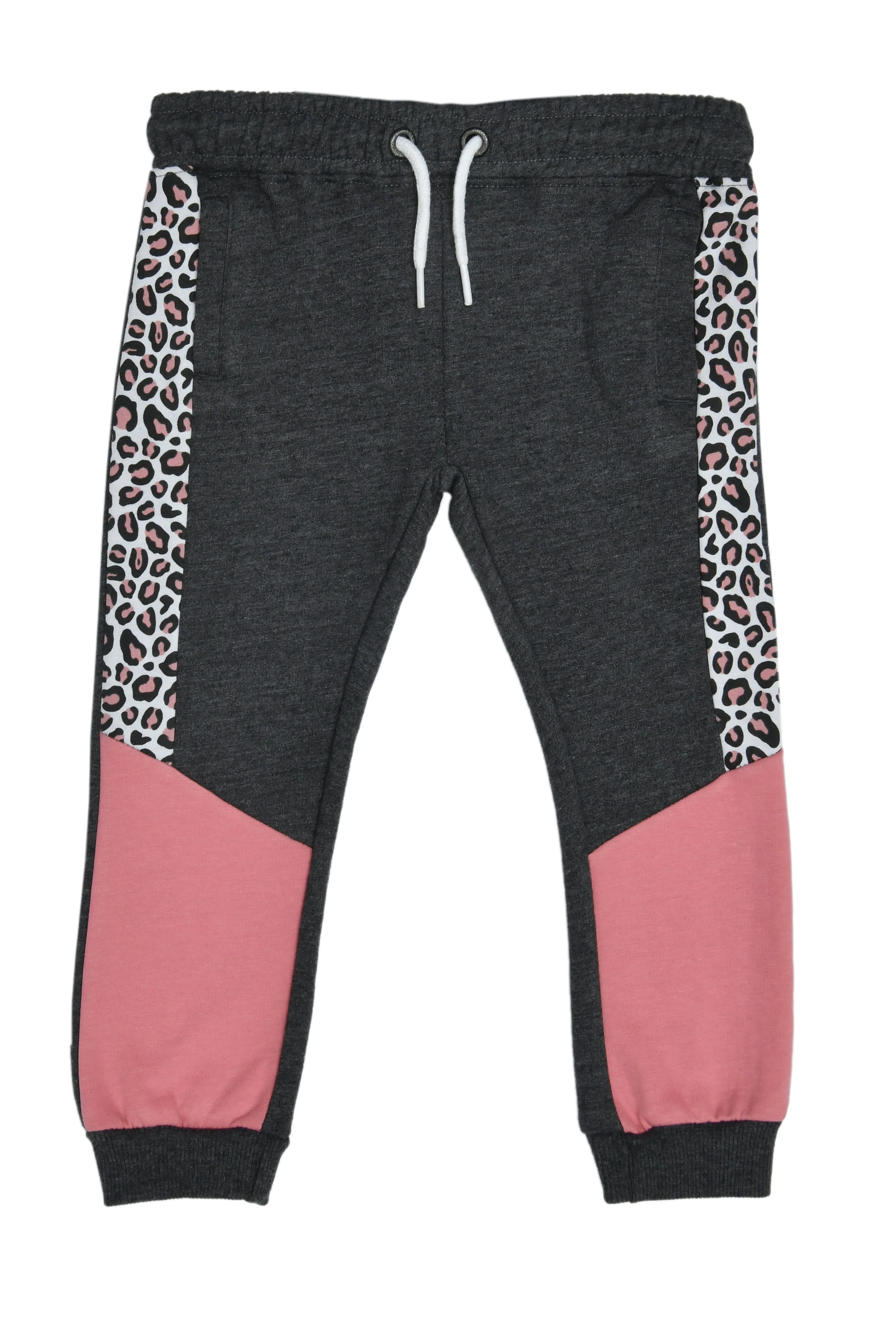 Buy 1 Get 1 Free K&K Kids Leopard Side Stripe Jogger Pant