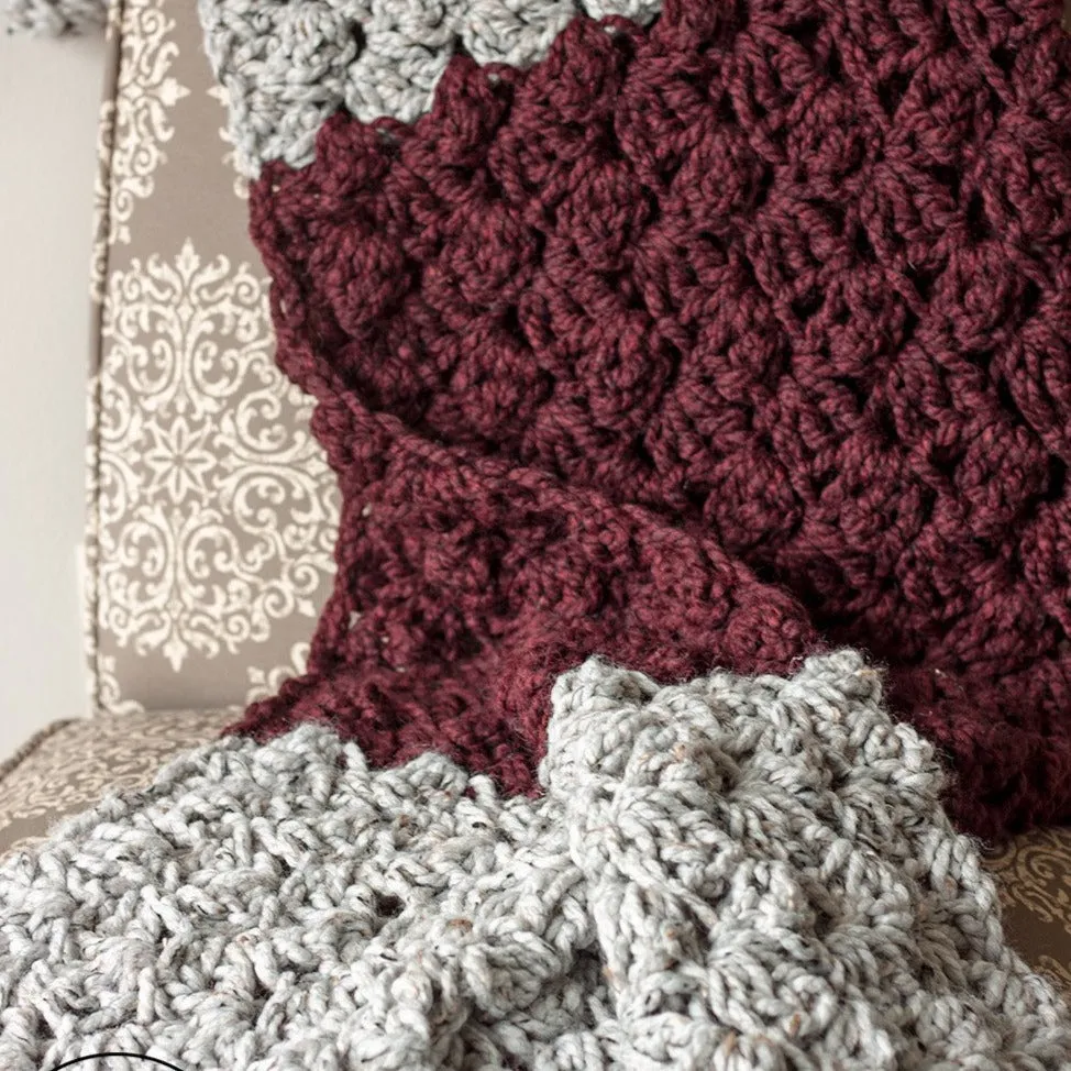 Charlotte Blanket PDF Crochet Pattern in Eight Sizes - Digital Download