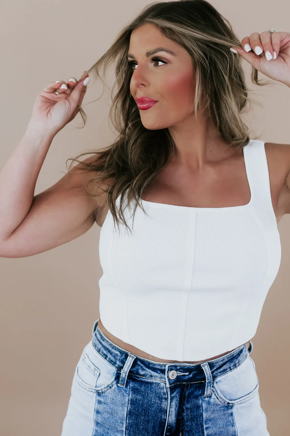 Chic Street Tank, Ivory