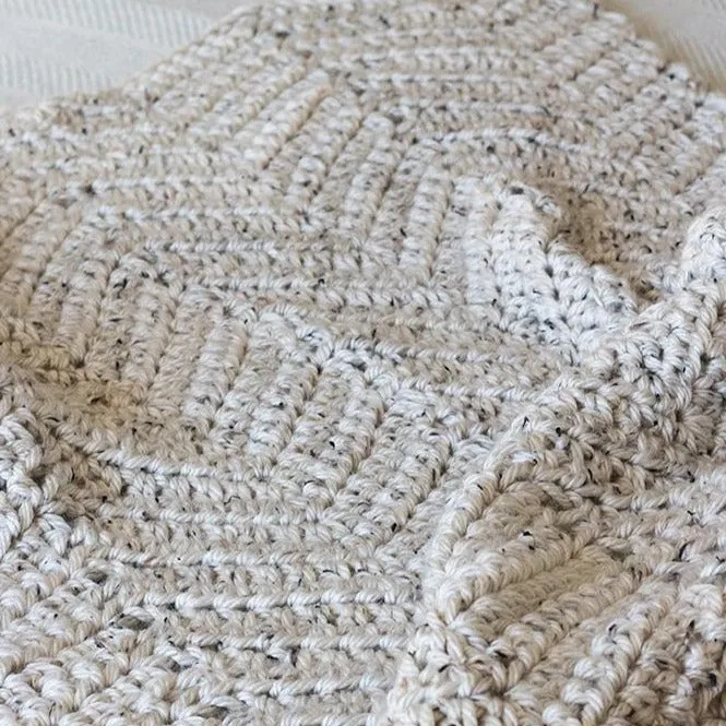 Chunky Chevron Throw Blanket ( 7 Bonus Sizes) PDF Crochet Pattern - Digital Download