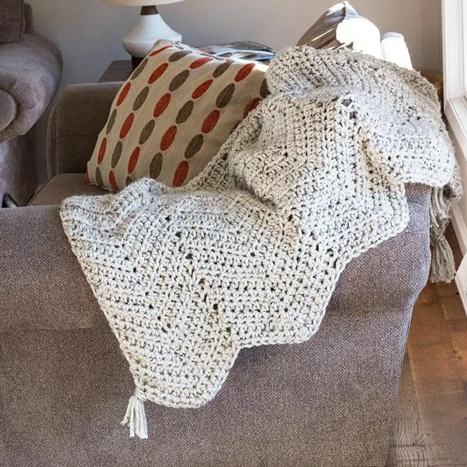 Chunky Chevron Throw Blanket ( 7 Bonus Sizes) PDF Crochet Pattern - Digital Download