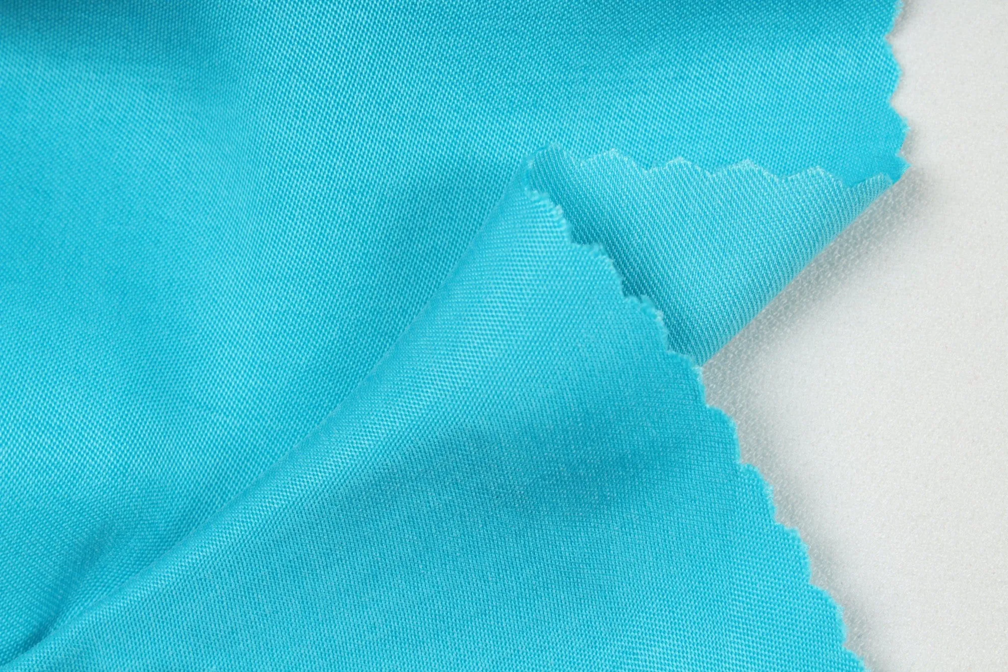 Cupro Viscose Satin Twill, Vegan Certified - Light-weight AQUA