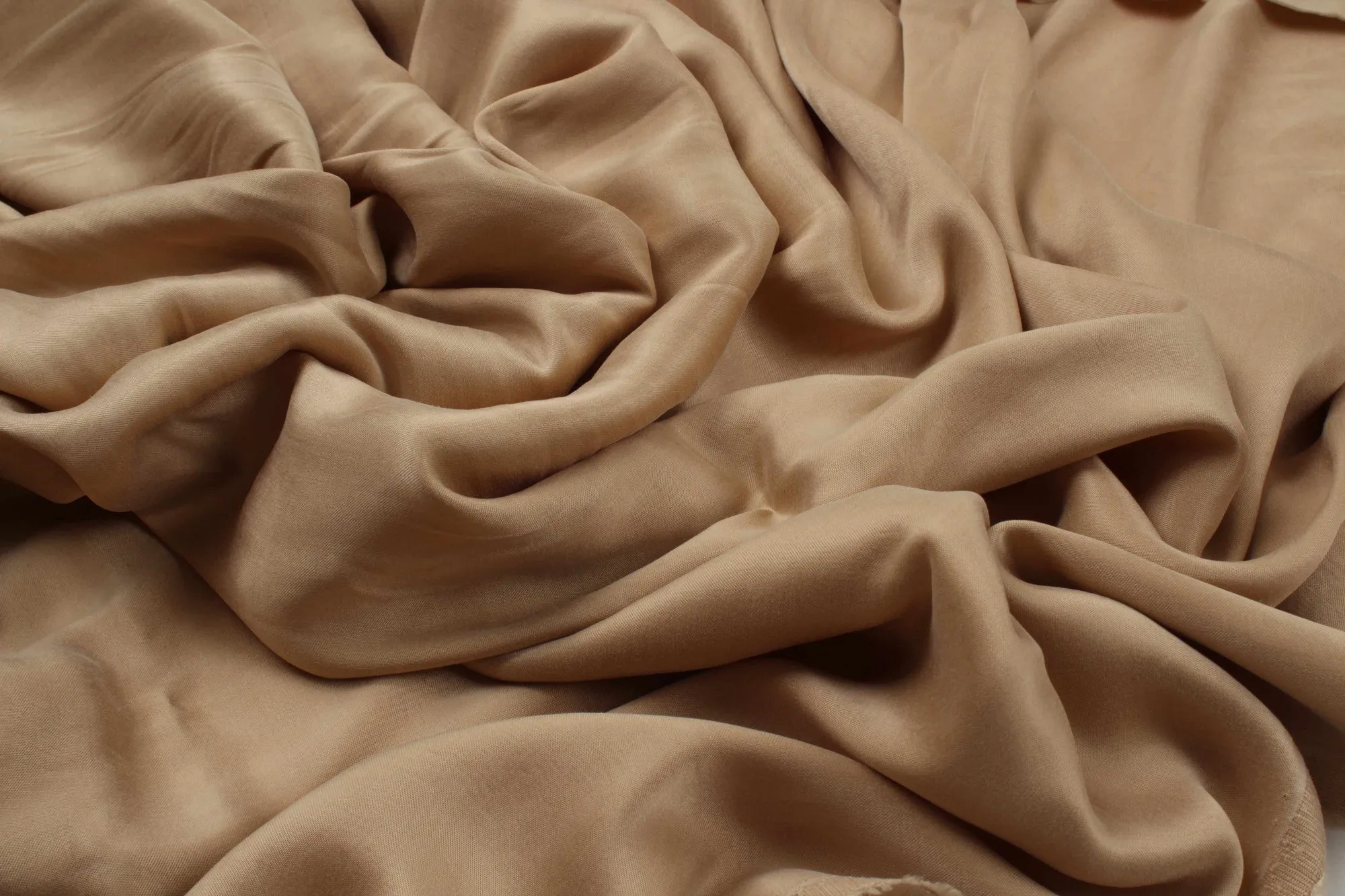Cupro Viscose Satin Twill, Vegan Certified - Light-weight AQUA