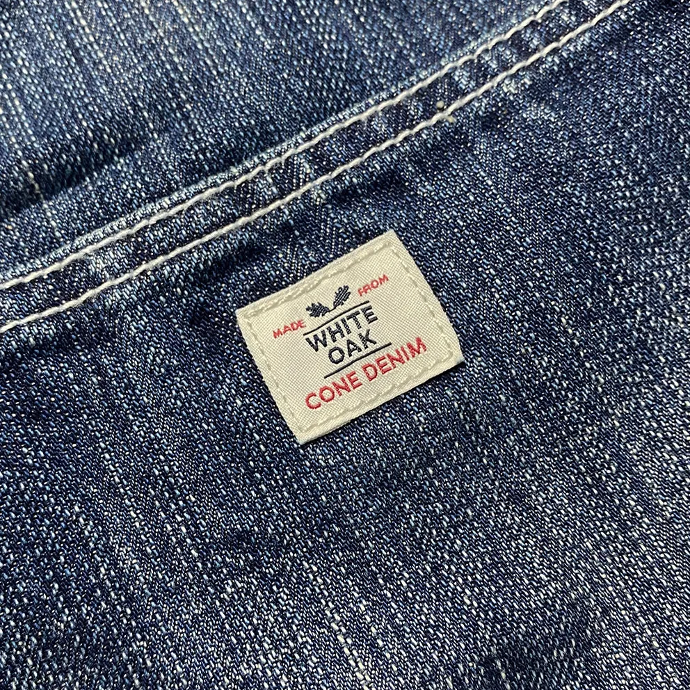 DDL 305 TUBMAN-V1 REGULAR FIT VINTAGE INSPIRED RAILMAN JACKET CONE MILLS-13oz-V1 INDIGO