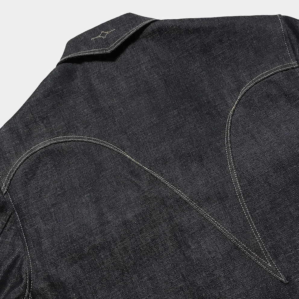 DDL 311R-JERICHO 'V' REGULAR FIT 4 POCKET CONE MILLS ORGANIC COTTON JACKET-12.75OZ-RAW INDIGO