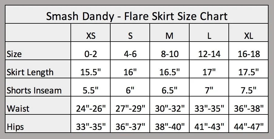 Graffiti Print Athletic Flare Skort