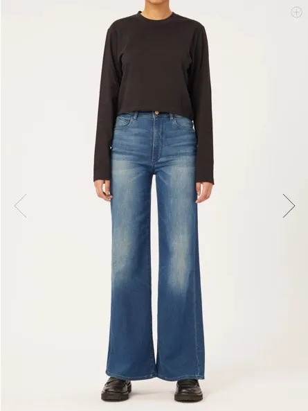 Hepburn Wide Leg Jeans - Vintage Orlena