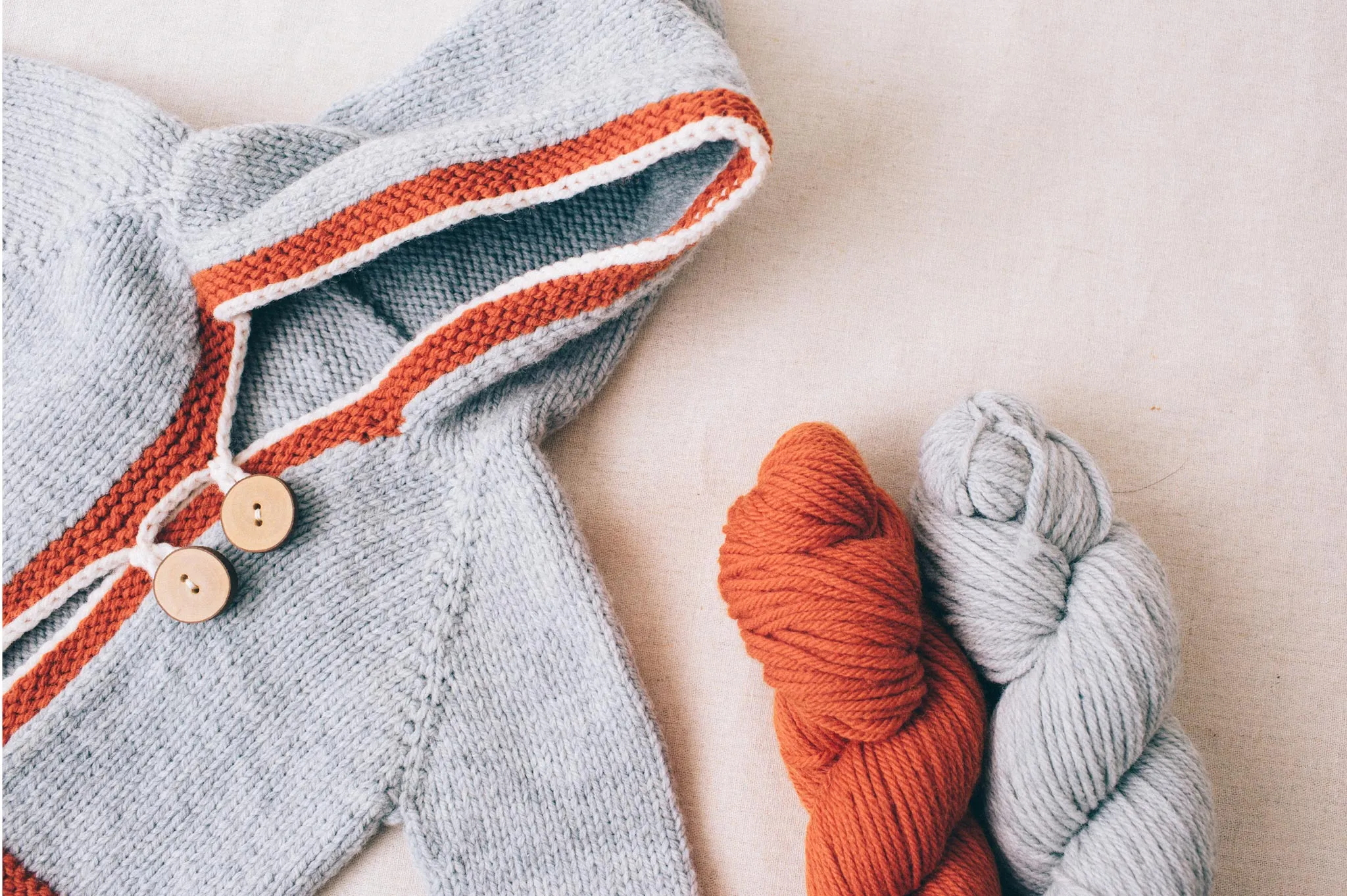 hooded cardigan