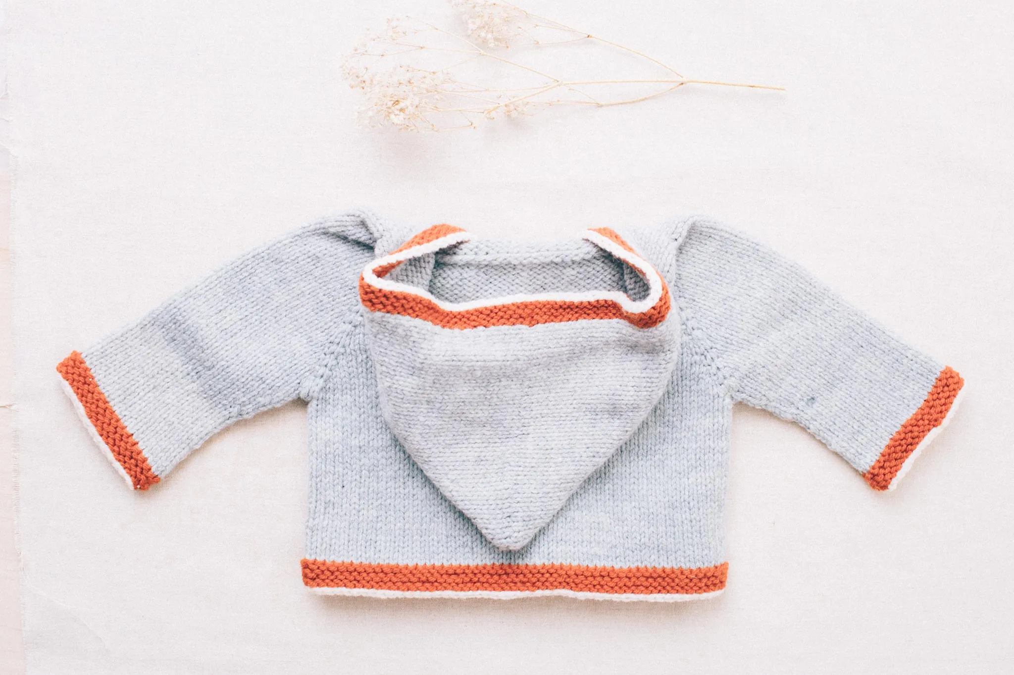 hooded cardigan