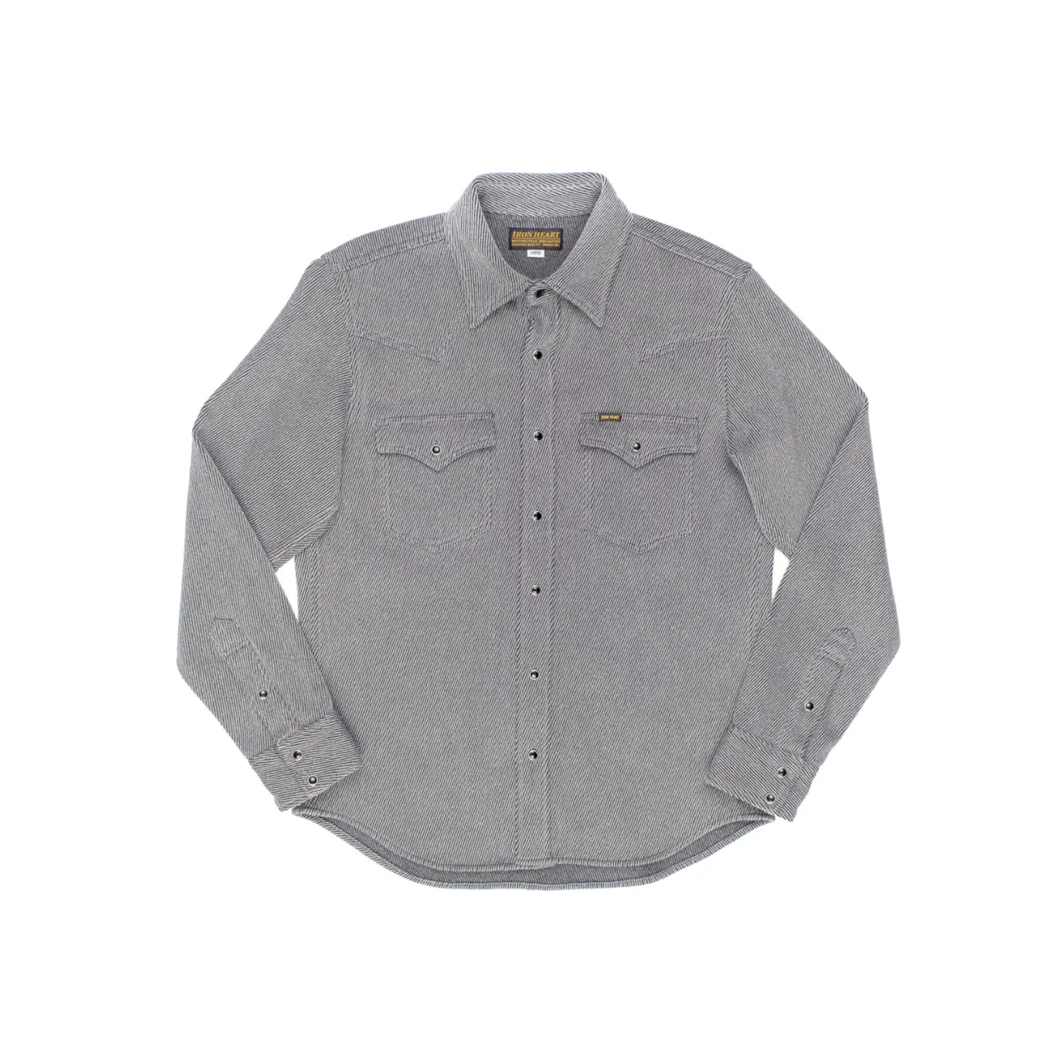 Iron Heart IHSH-254-GRY Kersey Western Shirt Grey