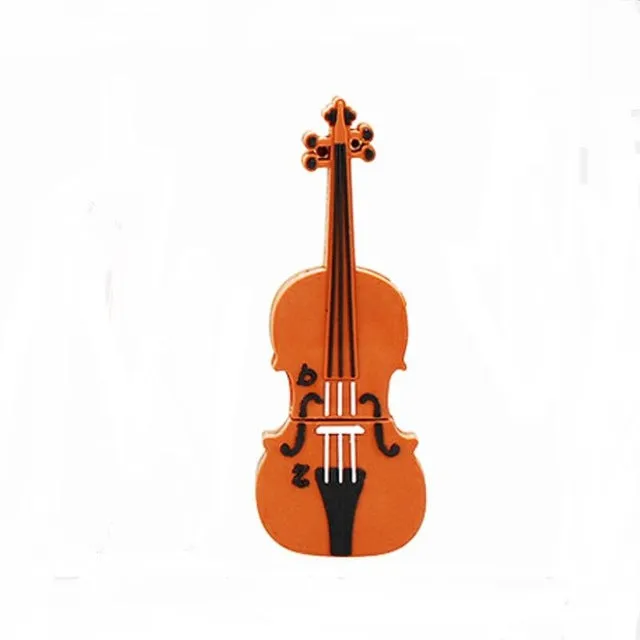 KRY Cartoon Violin Piano Guitar Flash Drive 2.0 4GB 8GB 16GB 32GB 64GB Instrument Model Flash u Drive Pen Driver Free Shipping