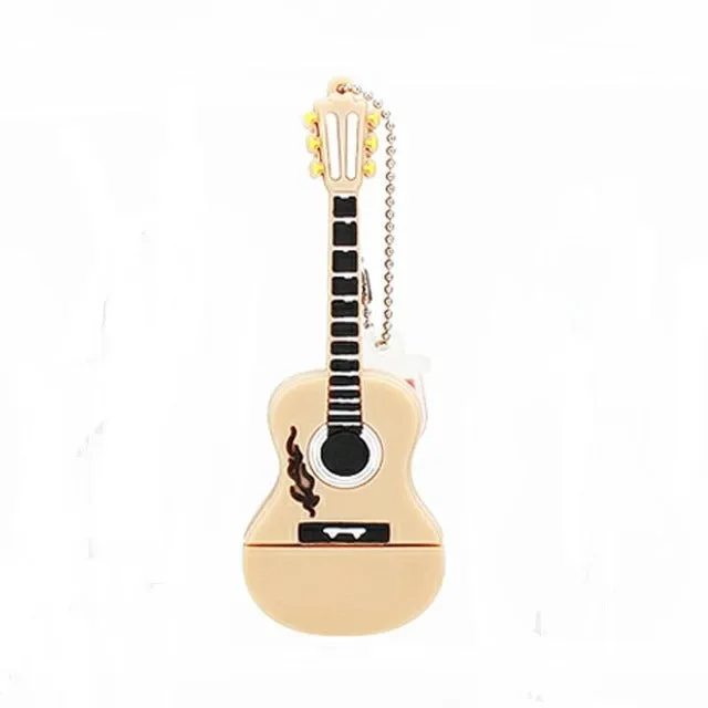 KRY Cartoon Violin Piano Guitar Flash Drive 2.0 4GB 8GB 16GB 32GB 64GB Instrument Model Flash u Drive Pen Driver Free Shipping