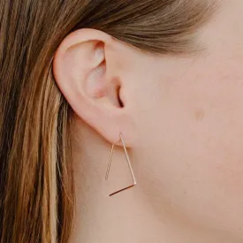 Large Open Triangle Earrings