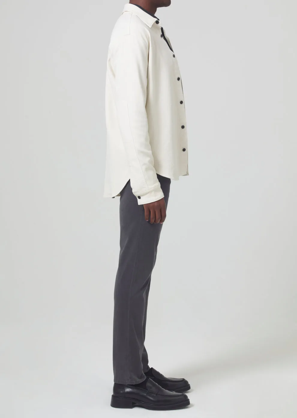London Tapered Slim Stretch Sateen - Gravel