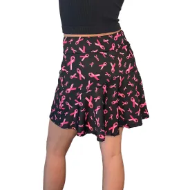 Pink Ribbon Breast Cancer Awareness Flutter Skort