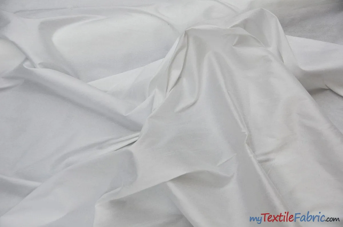 Polyester Silk Fabric - Faux Silk - Polyester Dupioni Fabric - Sample Swatch - 54&#34; Wide - Multiple Colors