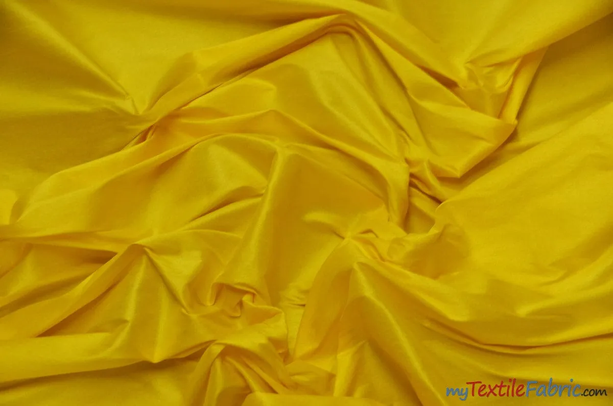 Polyester Silk Fabric - Faux Silk - Polyester Dupioni Fabric - Sample Swatch - 54&#34; Wide - Multiple Colors