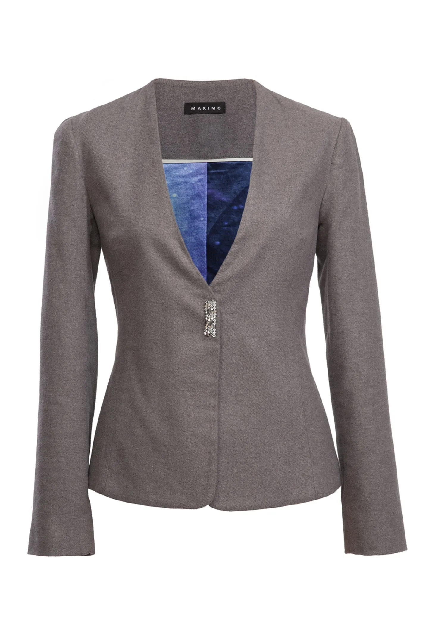 Premium Gray Rafflesia Cashmere Blazer for Men