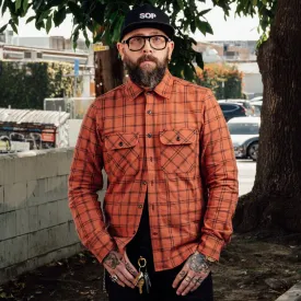 Rogue Territory Field Shirt Faded Rust Slub Plaid FINAL SALE